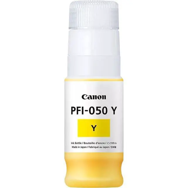 Alt view image 5 of 5 - Canon PFI-050 70ml Yellow Pigment Ink Tank for imagePROGRAF TC-20 Printer