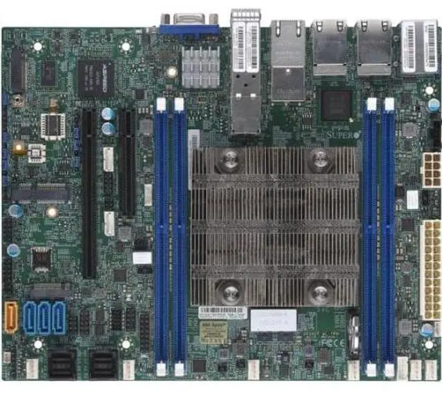 Alt view image 3 of 3 - Supermicro Motherboard MBD-X11SDV-8C-TP8F-B Xeon D-2146NT 256GB DDR4 VGA/D-Sub Flex ATX Bulk Pack