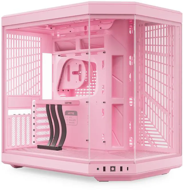 Alt view image 11 of 12 - HYTE CS-HYTE-Y70-SM Strawberry Milk ABS / Steel / Tempered Glass Dual Chamber Mid-Tower ATX Case Case (Computer Cases - ATX Form)