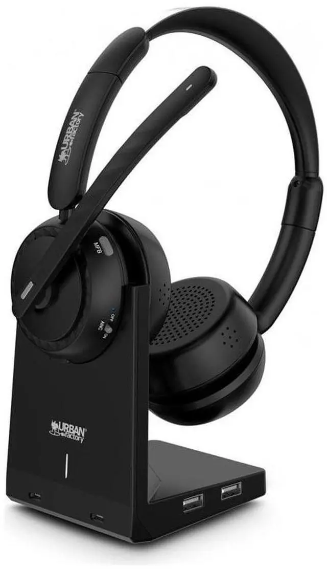 Alt view image 2 of 2 - Urban Factory HBV70UF Headset - Wireless - Bluetooth - Black