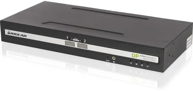 Alt view image 7 of 7 - IOGEAR 2-Port Single View DisplayPort PP4.0 Secure KVM Switch w/Audio. TAA Compliance - Model GCS1412TAA4