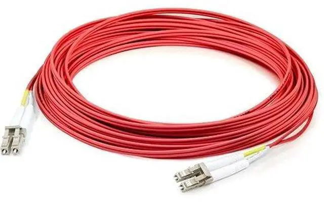 Alt view image 3 of 3 - AddOn 2m LC to LC Red OM2 Duplex OFNP Plenum-Rated Fiber Patch Cable