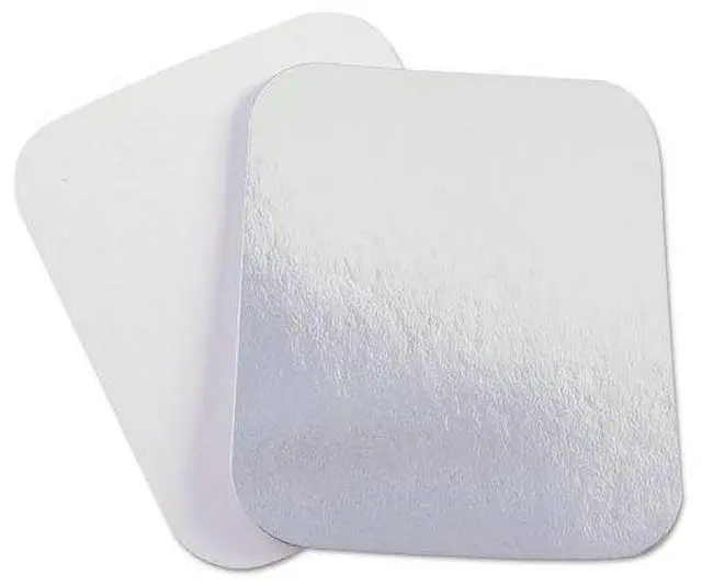 Main image of Handi Foil 2059L-1000 Laminated Board Lid, Aluminum/paper, 5 1/2 X 4 1/2, 1000/carton