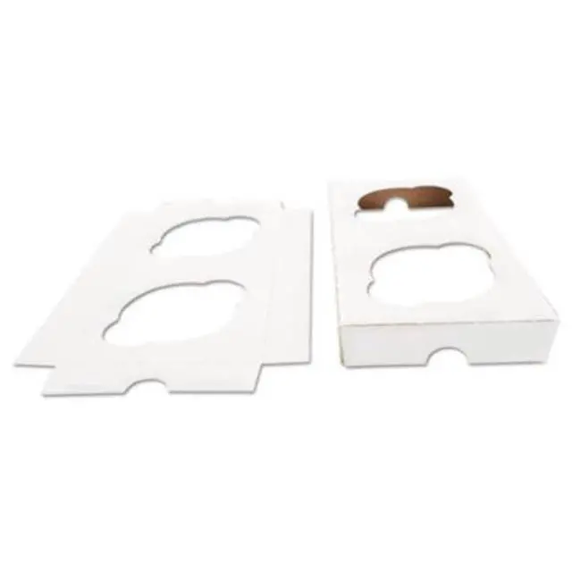 Main image of Southern Champion Tray SCH10004 Cupcake Holder Inserts, Paperboard, White/kraft, 7 7/8 X 3 7/8 X 7/8, 200/ctn