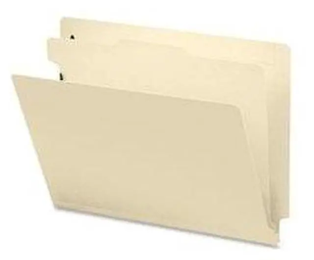 Main image of Smead 26825 Manila End Tab Classification File Folder - Letter - 8.50" X 11" - 2" Expansion - 4 Fastener - 2" Folder Fastener Capacity - 1 Dividers - 18 Pt. - Pressboard - Manila - 10 / (SMD26825_35)