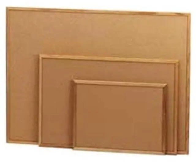 Main image of Sparco Wood Frame Cork Board - 24" Height X 36" Width - Brown Cork Surface - Oak Frame (SPR19767)
