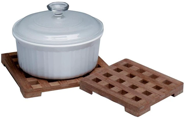 Main image of Whitecap 12138095 Teak Large Square Trivet - 8"