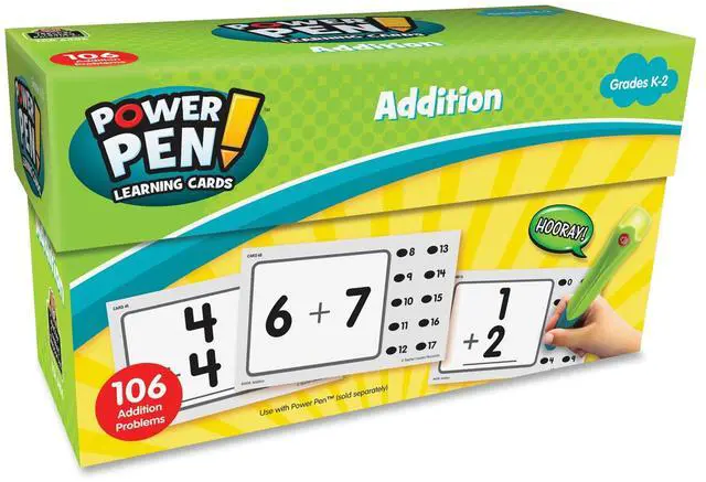 Main image of Teacher Created Resources Power Pen Learning Card - Theme/subject: Learning - Skill Learning: Addition - 53 Pieces (tcr-6456)