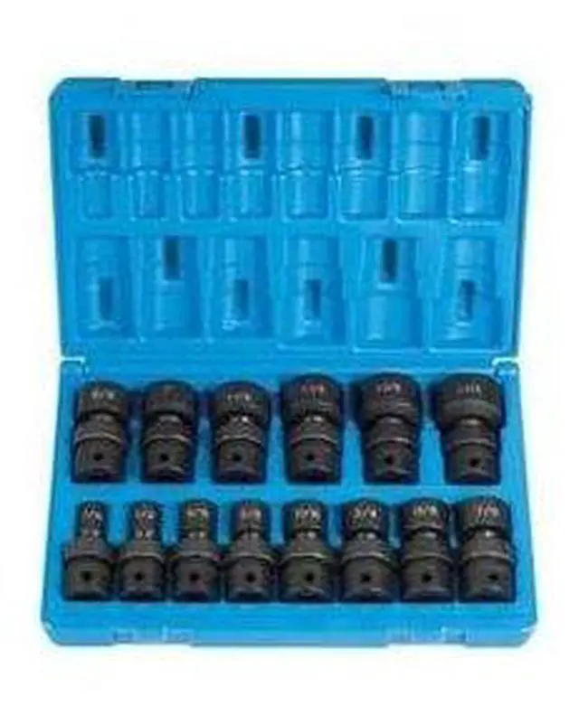 Main image of Grey Pneumatic 1714U 14 Piece 1/2" Drive 12 Point Fractional Universal Impact Socket Set