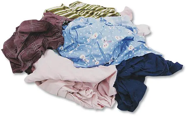 Main image of Procter & Gamble 135-25 Colored T-shirt Rags, Cotton, Assorted, 25/box