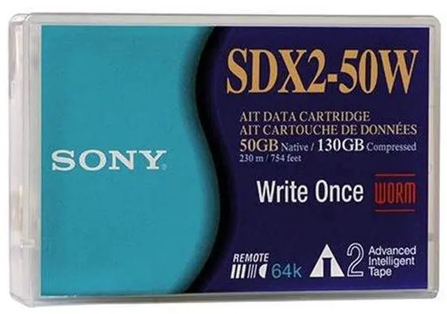 Main image of Sony Sdx250w//a Tape 8mm Ait-2 Ame 50/130gb 230m Worm (sdx250w--a) (sdx250w//aww)