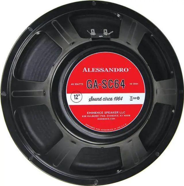 Main image of Eminence GASC6416 12"spkr/40w/1.75"vc/16ohms