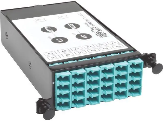 Alt view image 18 of 18 - Tripp Lite 12-Fiber Patch Panel 2 Mtp/Mpo To 12 Lc 10Gb Breakout Cassette