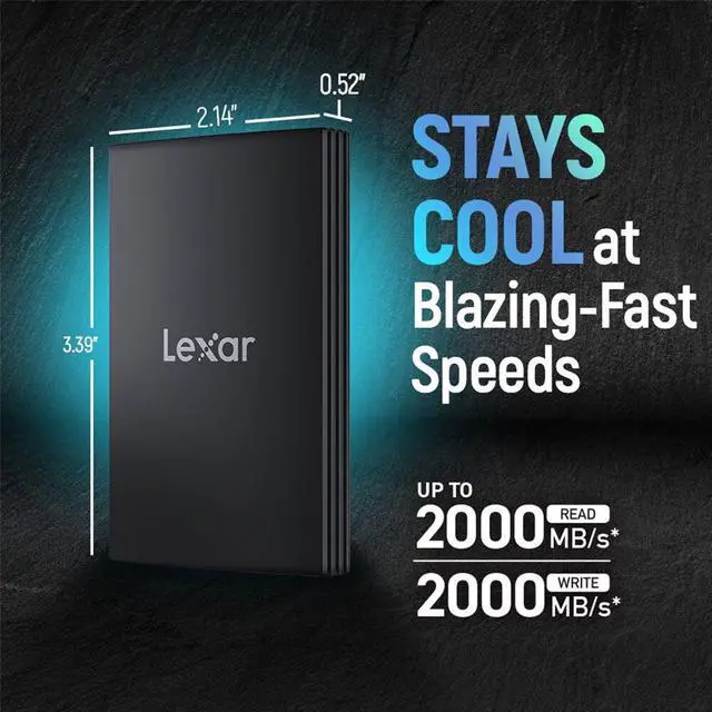Alt view image 8 of 8 - Lexar ARMOR 700 2TB USB 3.2 Gen Type-C Portable External SSD