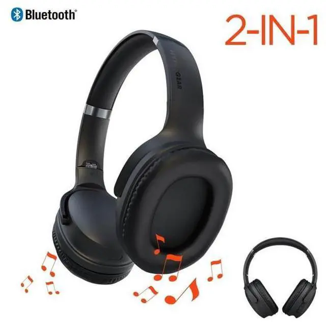 Alt view image 9 of 9 - HyperGear Flip 2-in-1 Headphones Plus Speaker