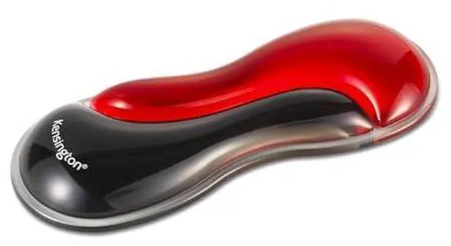 Alt view image 7 of 7 - Kensington Slim Duo Gel Mouse Wrist Rest Support Cushion for Low Profile Mice & Trackballs, Ergonomic Mouse Wrist Support for Pain Relief, Comfortable Non-Skid Gel, Red 7.56" x 2.83" x 0.87" K62440NA