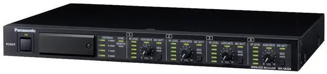 Alt view image 2 of 2 - Panasonic WX-SR204 4-Channel Digital Wireless Mic Receiver