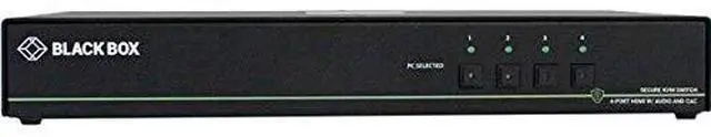 Alt view image 2 of 2 - Black Box Secure NIAP 3.0 KVM Switch Single-Head HDMI CAC 4K 4-Port