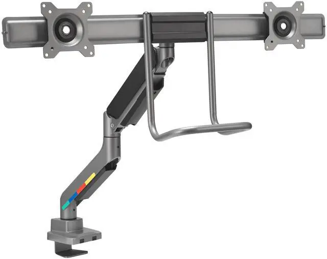 Alt view image 7 of 7 - Kensington SmartFit Desk Mount for Monitor Space Gray Horizontal