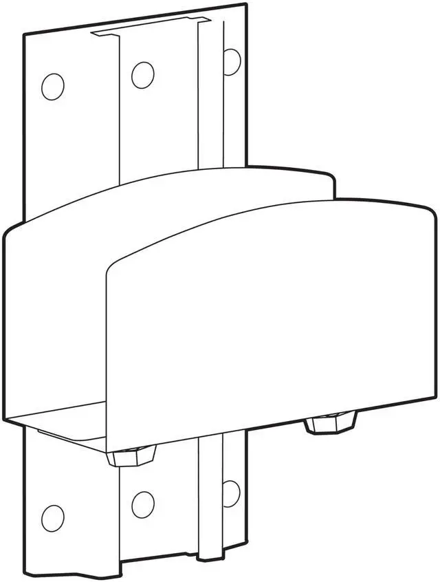 Alt view image 2 of 2 - Ergotron Wall Mount for PC Computer White Vertical