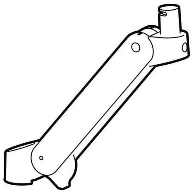 Alt view image 2 of 2 - Ergotron Mounting Arm for Mounting Pole Mount Extension Dark Gray