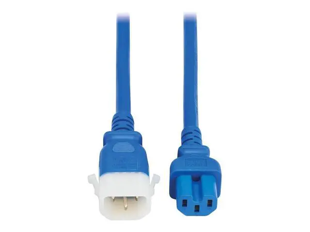 Alt view image 8 of 8 - TRIPP LITE Series PDU Power Cord C15 to P-Lock C14 Heavy-Duty 15A 250V 14AWG 3FT
