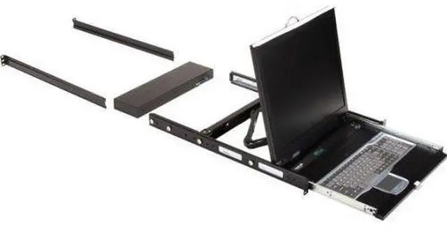 Alt view image 2 of 2 - Black Box KVM LCD Console Tray and Switch Complete 19" 16-Port KVM Switch Module KVT419A-16UV-R2