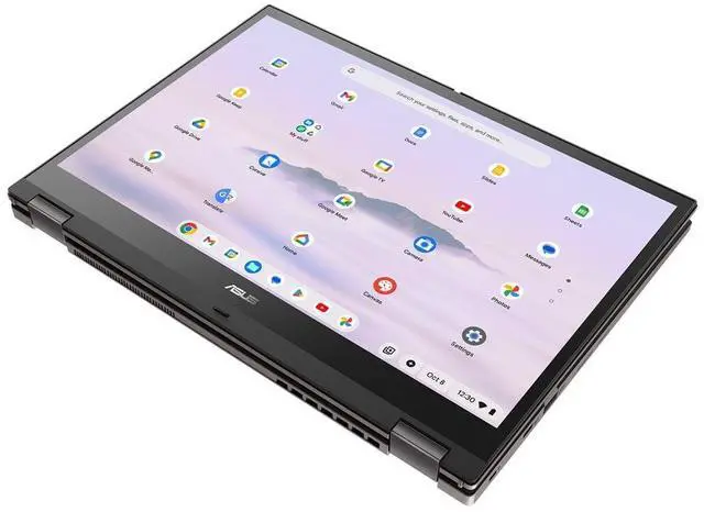 Alt view image 8 of 8 - Asus Chromebook CM34 Flip CM3401FFA-YZ388T-S 14" Touchscreen Chromebook - AMD Ryzen 3 7320C - 8 GB - 128 GB SSD - Zinc - ChromeOS - AMD Radeon 610M - NanoEdge - IEEE 802.11ax Wireless LAN Standard