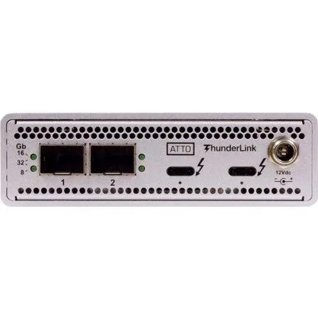 Alt view image 3 of 3 - ATTO 40Gb/s Thunderbolt 3 (2-Port) to 32Gb/s FC (2-Port) (Includes SFPs)
