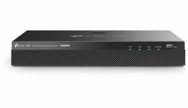 Alt view image 5 of 5 - TP Link VIGI NVR2016H-16MP - VIGI 16 Channel PoE+ Network Video Recorder - Network Video Recorder - HDMI - 4K Recording