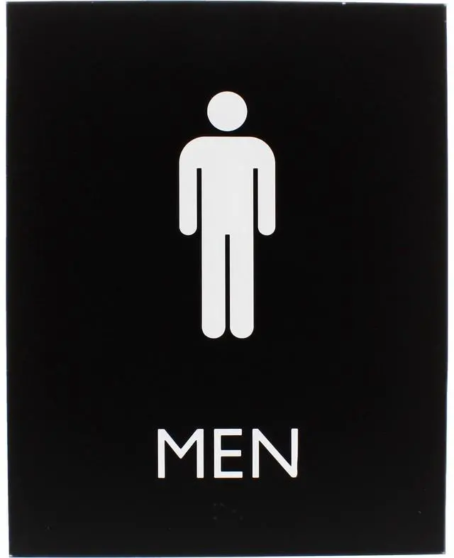 Alt view image 4 of 4 - Lorell Sign, Men, 6-4/10"Wx8-1/2"Lx4/5"H, Black (LLR02667)