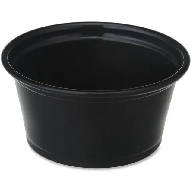 Alt view image 5 of 5 - Portion Cups 2oz. 50BG/CT Black