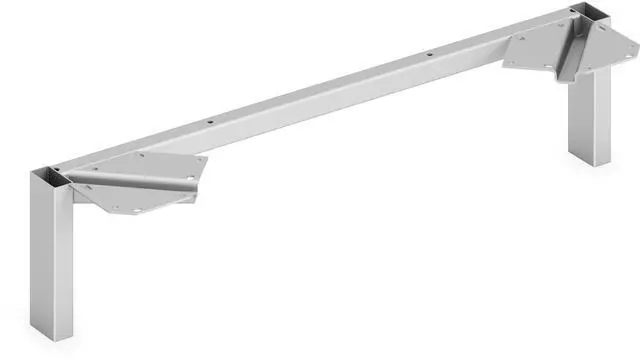 Alt view image 3 of 3 - HON Mod 7" Metal Credenza Leg Support Silver LPLSL30SVR