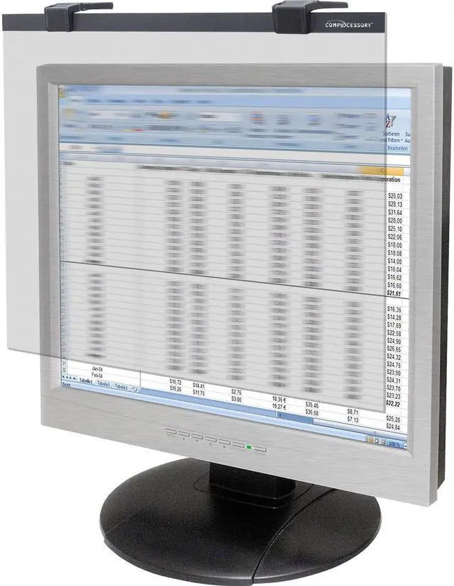 Alt view image 4 of 4 - Compucessory 20512 LCD Privacy Filter 19-20in W Black