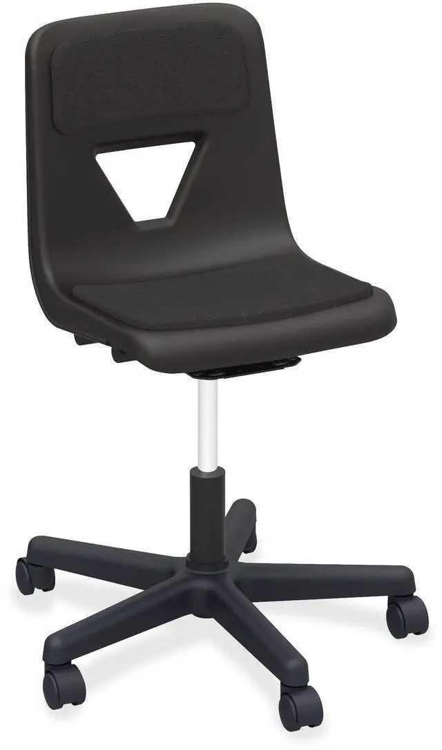 Alt view image 5 of 5 - LORELL Classroom Adjustable-Height Padded Mobile Task Chair Recycled (LLR99913)