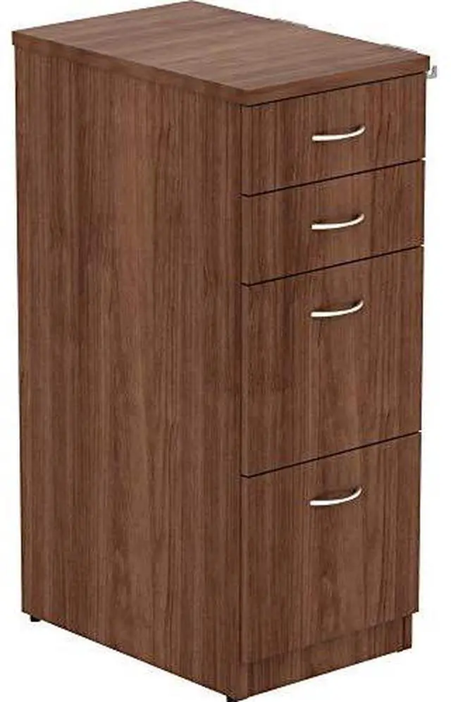Alt view image 4 of 4 - Lorell File Cabinet 4 Drawers 15-1/2"x23-5/8"x40-3/8" Walnut 16236