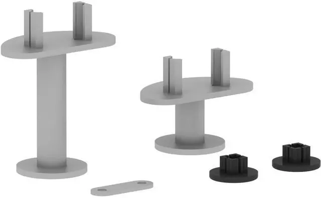 Alt view image 4 of 4 - Lorell L Connector Set, f/Adaptable Panels, 2 Sizes, Multi (LLR90283)