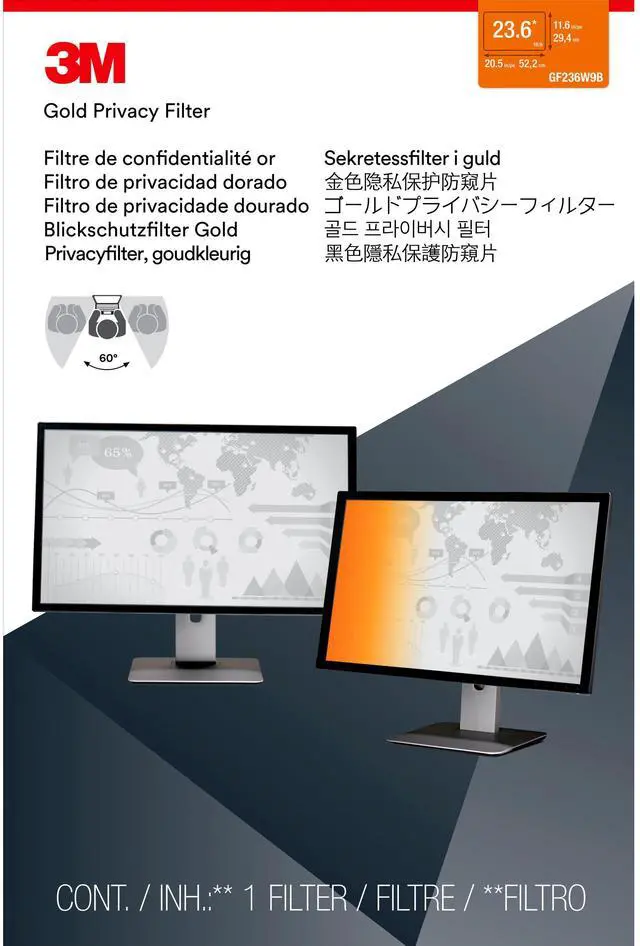 Alt view image 5 of 5 - 3M GOLD PF 23.6 WIDESCREEN MONITOR