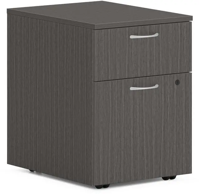 Alt view image 8 of 8 - HON Mod 2-Drawer Vertical File Cabinet Letter/Legal Slate Teak 20" (HLPLPMBFLSL1) HONPLPMBFLS1