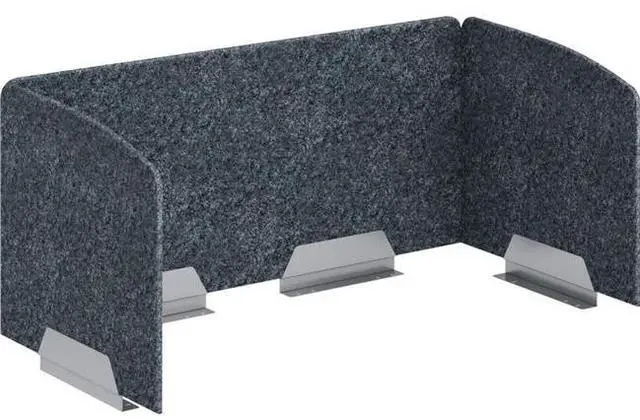 Alt view image 2 of 2 - HON HONVAU4824Y4PR6 3-Sided Above U Desktop PET Screen