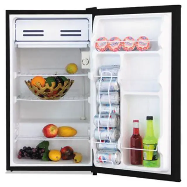 Alt view image 9 of 9 - Alera 3.2 Cu. Ft. Refrigerator with Chiller Compartment, Black RF333B