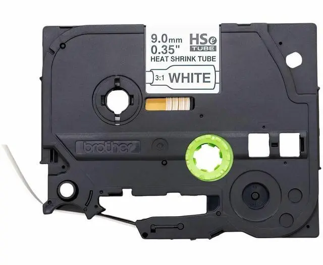 Alt view image 8 of 8 - Brother Laminated Tape for P-touch Label Marker - - DiameterTape - Black on White - Laminated - Heat-shrinkable - For Label Maker - 1 Each