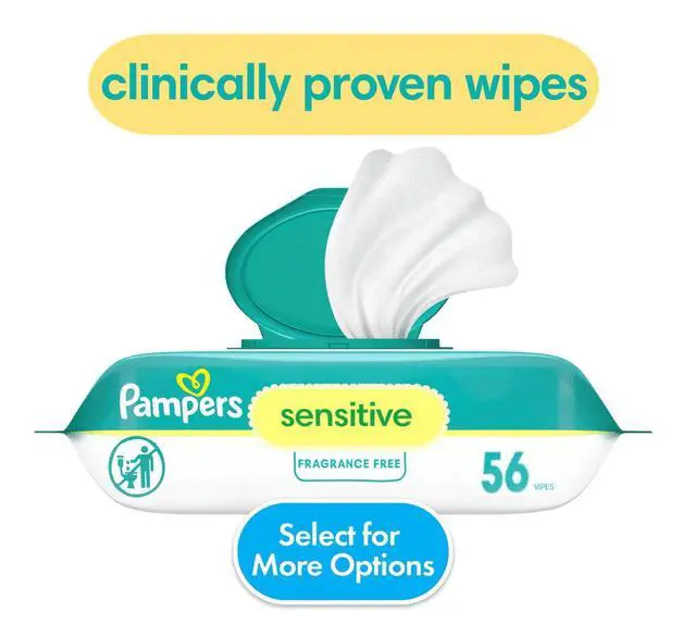 Alt view image 7 of 7 - Pampers Wipes Sensitive - 56 ct
