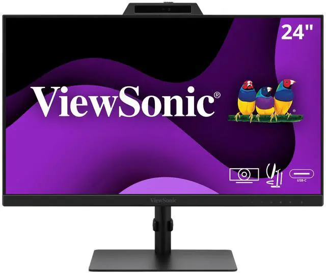 Alt view image 20 of 20 - ViewSonic VG2441V 23.8" 16:9 Full HD 120Hz Video Conferencing USB-C IPS LED Monitor