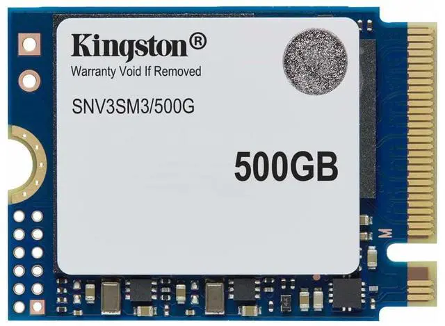 Alt view image 4 of 4 - Kingston NV3 500 GB Solid State Drive - M.2 2230 Internal - PCI Express NVMe (PCI Express NVMe 4.0 x4) - Notebook, Gaming Console Device Supported - 160 TB TBW