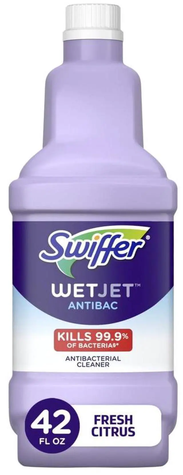 Main image of Swiffer® WetJet® Antibacterial Multipurpose Floor Cleaner, Fresh Citrus Scent, 42.2 Oz Bottle