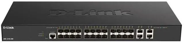 Alt view image 4 of 4 - D-Link DXS-1210-28S Smart 24-port 10GBase-X SFP+ + 4-port 10GBase-T Smart Managed Switch