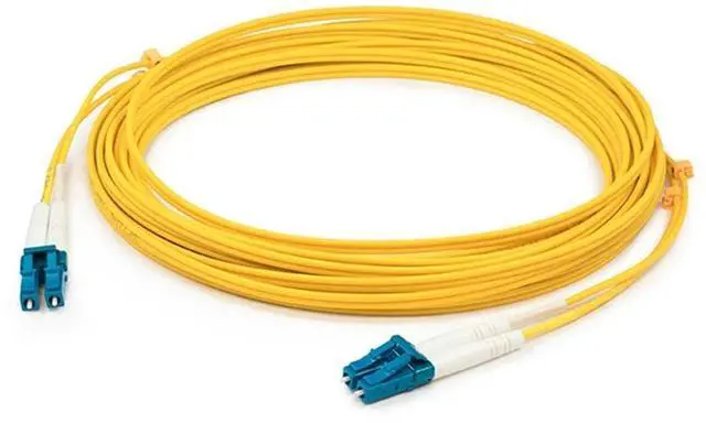 Alt view image 3 of 3 - AddOn 3m LC (Male) to LC (Male) Yellow OS1 Duplex Fiber TAA Compliant OFNR (Riser-Rated) Patch Cable