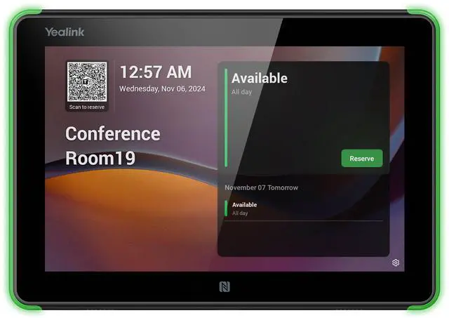 Alt view image 2 of 2 - Yealink RoomPanel E2 Meeting Room Scheduler - 8" Display - Android 13 (1303172)