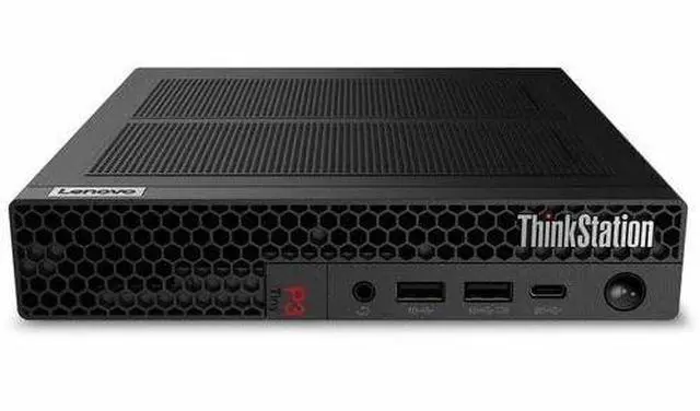 Alt view image 8 of 8 - Lenovo ThinkStation P3 Gen 2 30K50051US Workstation - 1 x Intel Core Ultra 7 265 - 32 GB - 1 TB SSD - Tiny - Black - Intel Q870 Chip - Windows 11 Pro - 1 x NVIDIA RTX A400 4 GB Graphics - NVMe Control